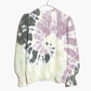 Like New - Madewell Tie-Dye Puff-Sleeve Sweater - XL